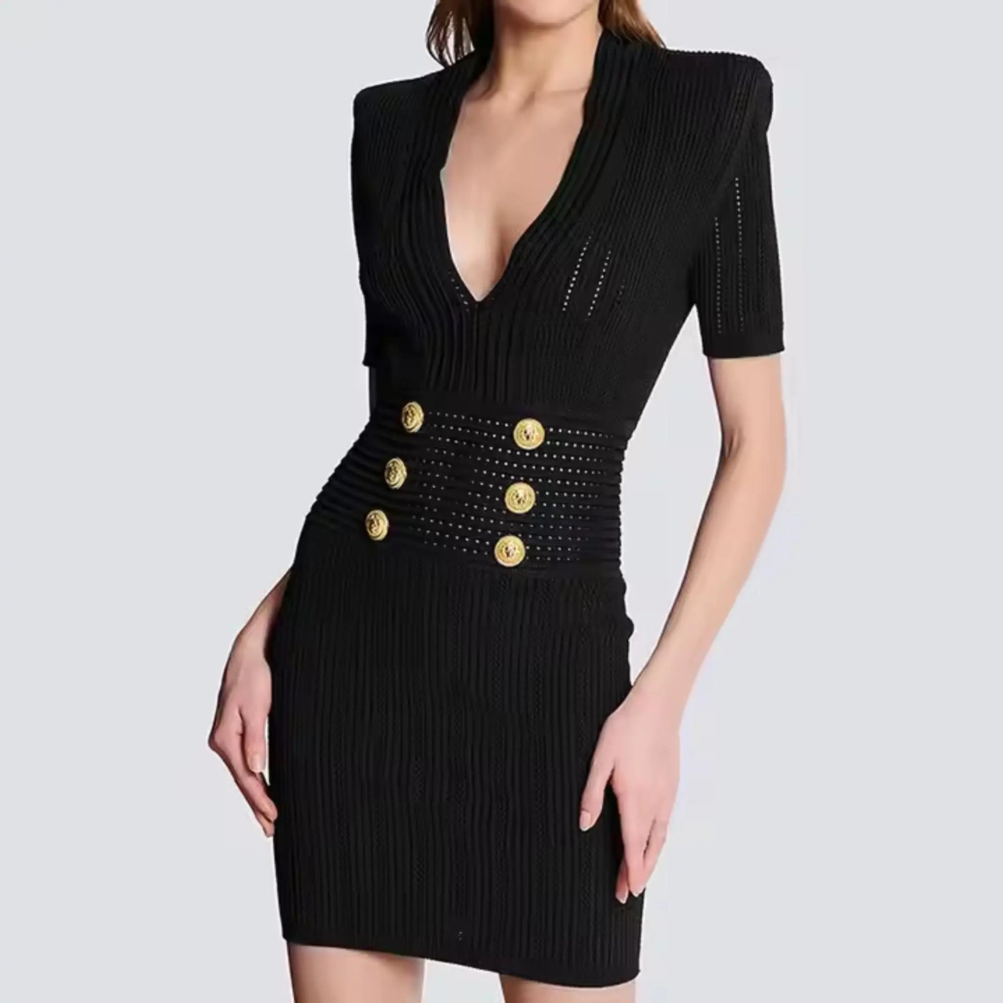 Crochet Sweater Dress OCS Trade Co., Ltd. Dresses Uniquely Branded