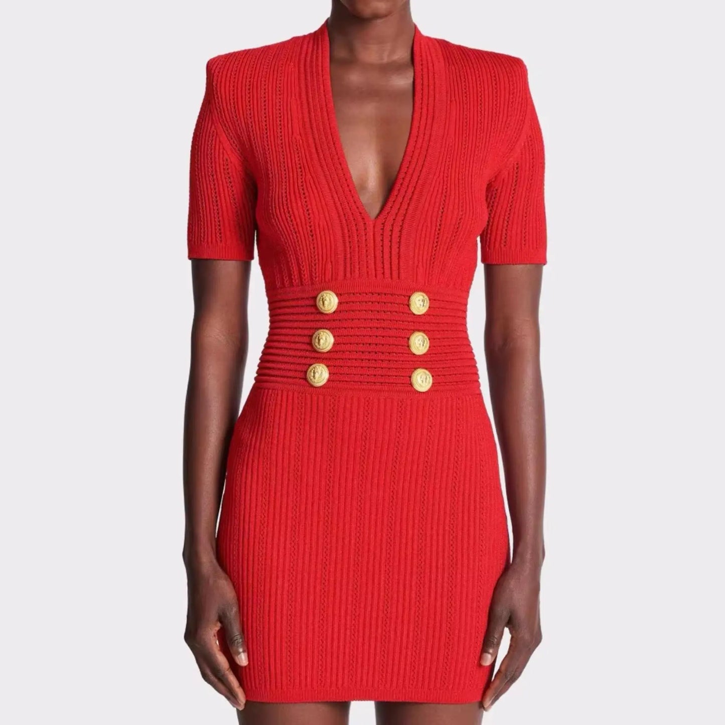 Crochet Sweater Dress OCS Trade Co., Ltd. Dresses Uniquely Branded