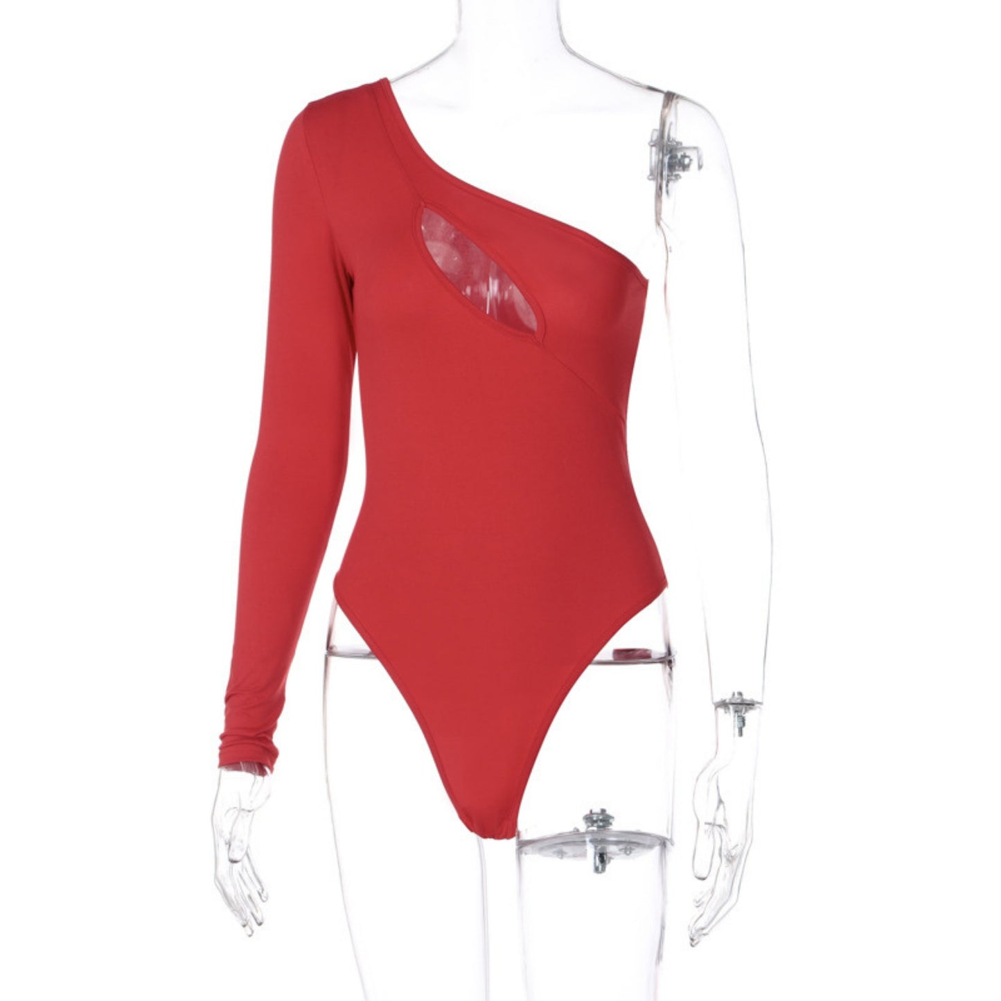 Asymmetrical Keyhole Bodysuit Zhilin Import & Export Co., Ltd.