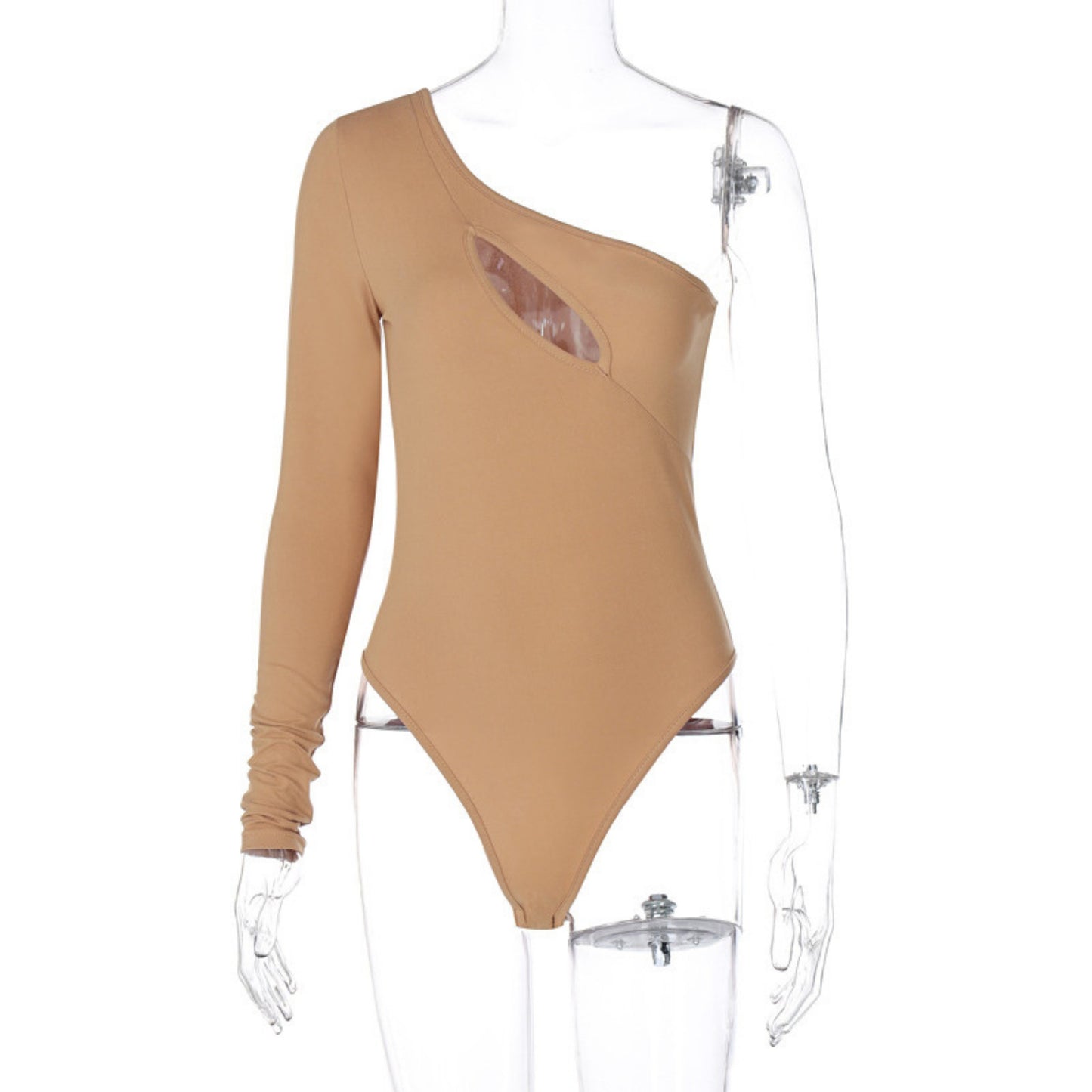 Asymmetrical Keyhole Bodysuit Zhilin Import & Export Co., Ltd.