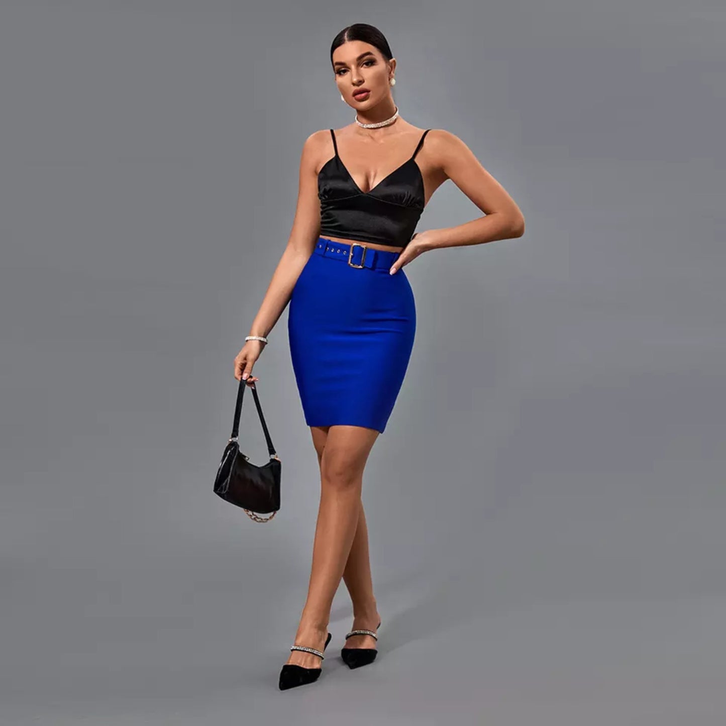 Belted Bodycon Skirt OCS Trade Co., Ltd.