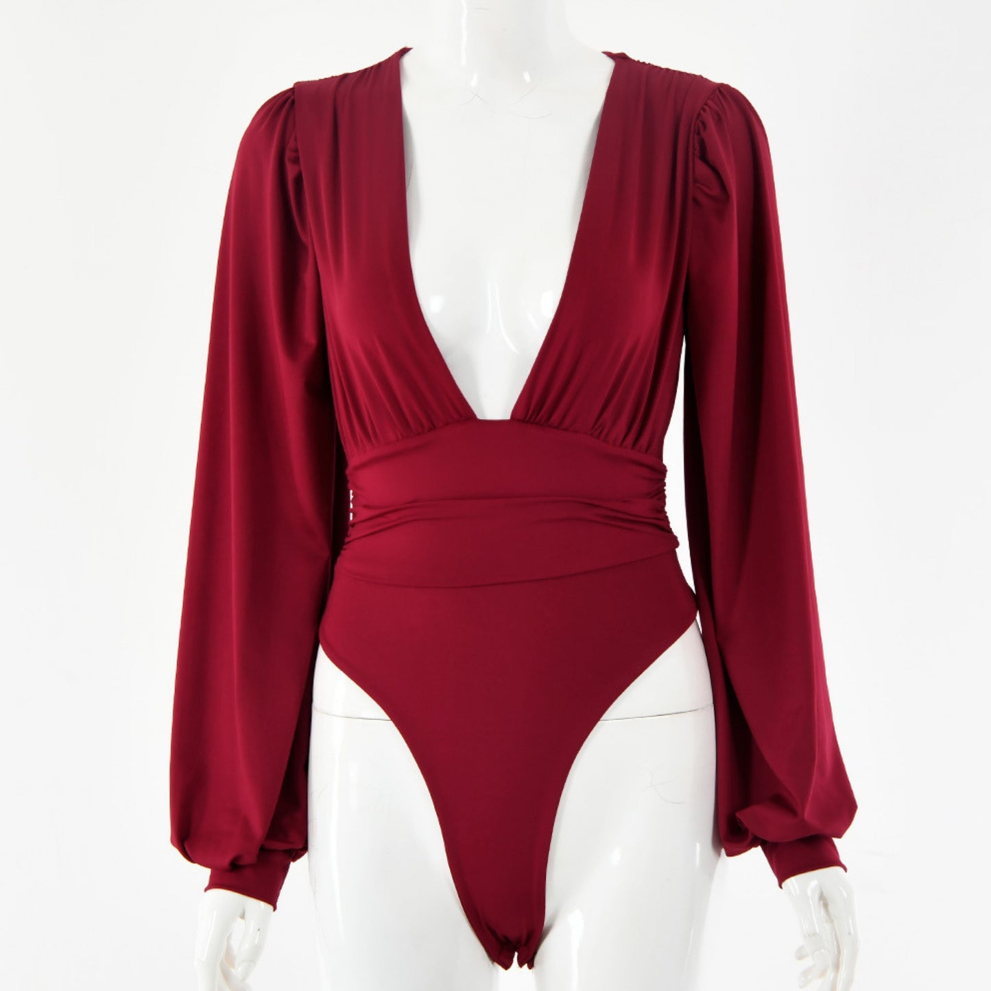 Deep V Neck Bodysuit Zhilin Import & Export Co., Ltd.