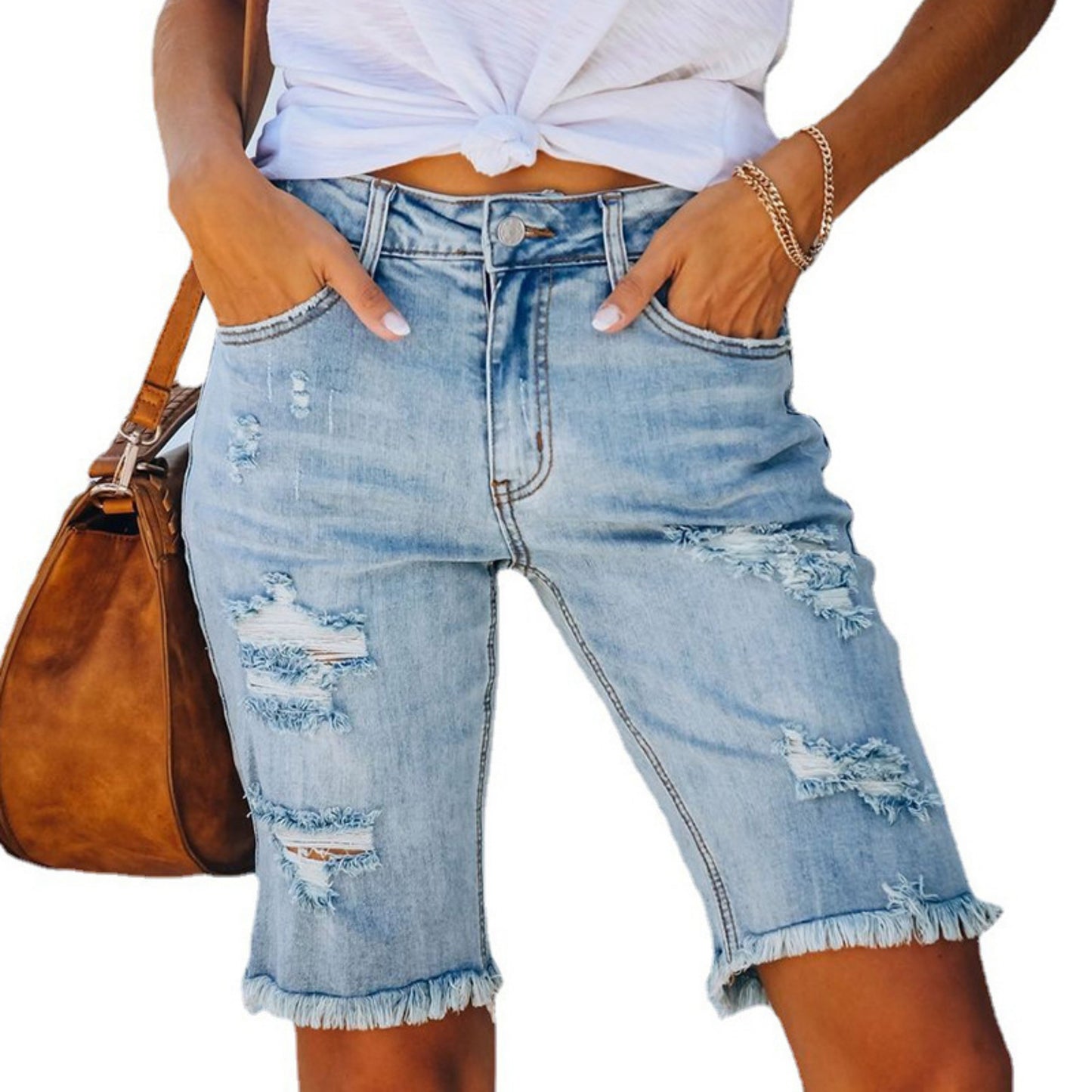 Denim Tassel Shorts OCS Trade Co., Ltd.