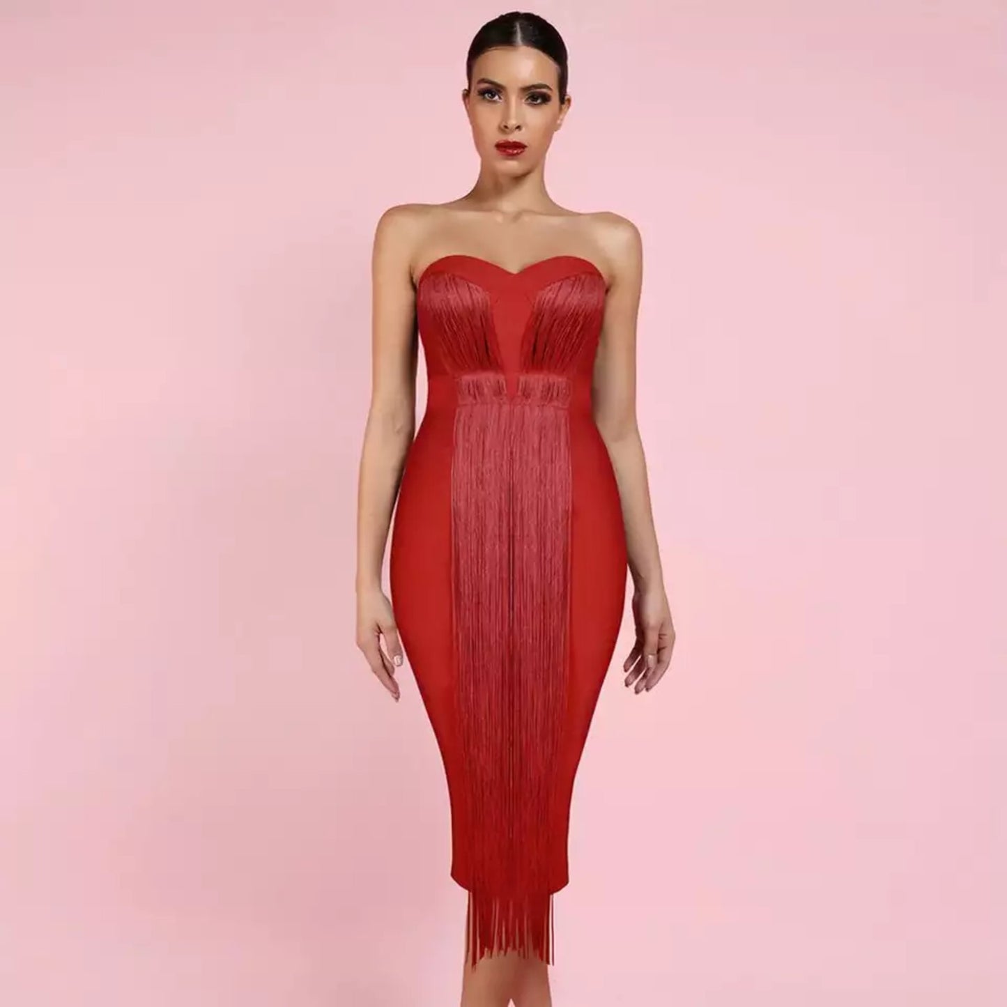 Fringe Bodycon Dress OCS Trade Co., Ltd.