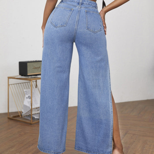High Slit Jeans Zhilin Import & Export Co., Ltd.