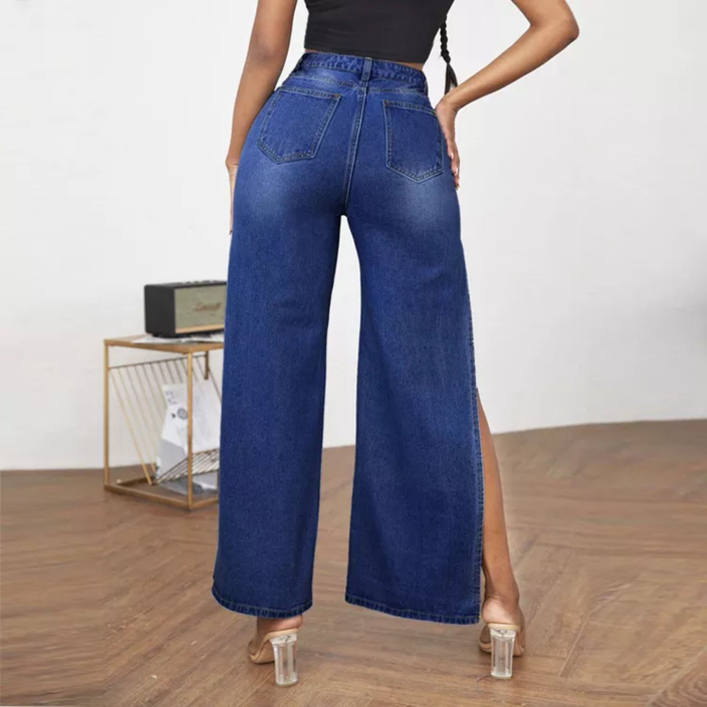 High Slit Jeans Zhilin Import & Export Co., Ltd.
