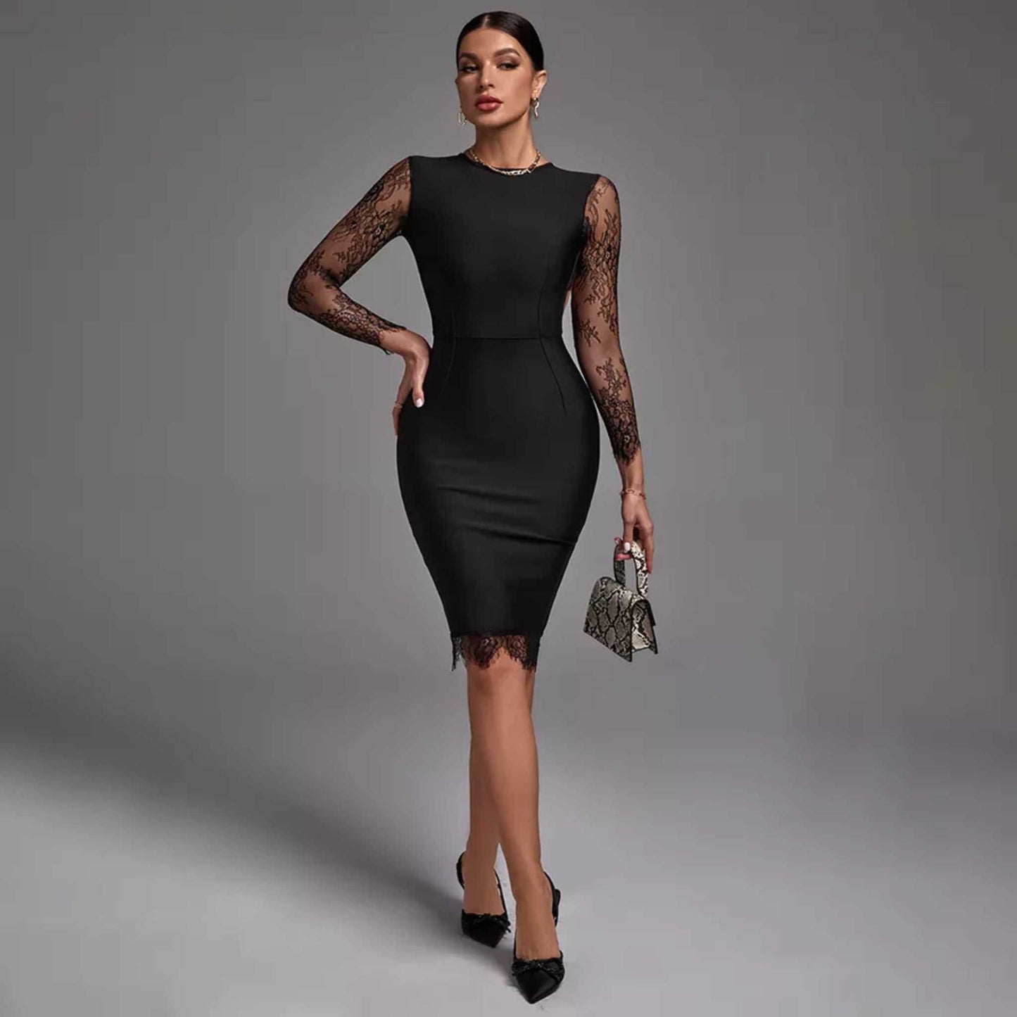 Lace Patchwork Dress OCS Trade Co., Ltd.