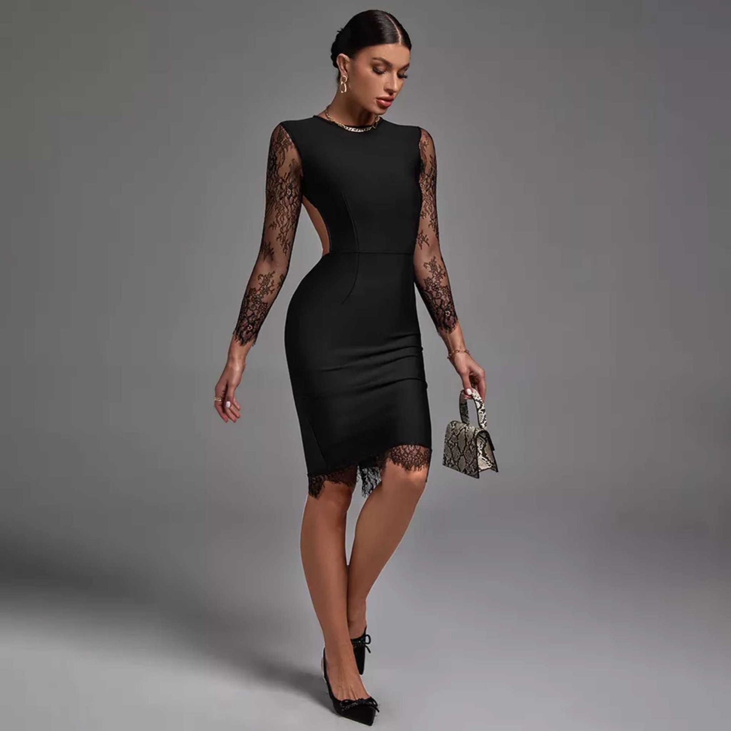 Lace Patchwork Dress OCS Trade Co., Ltd.