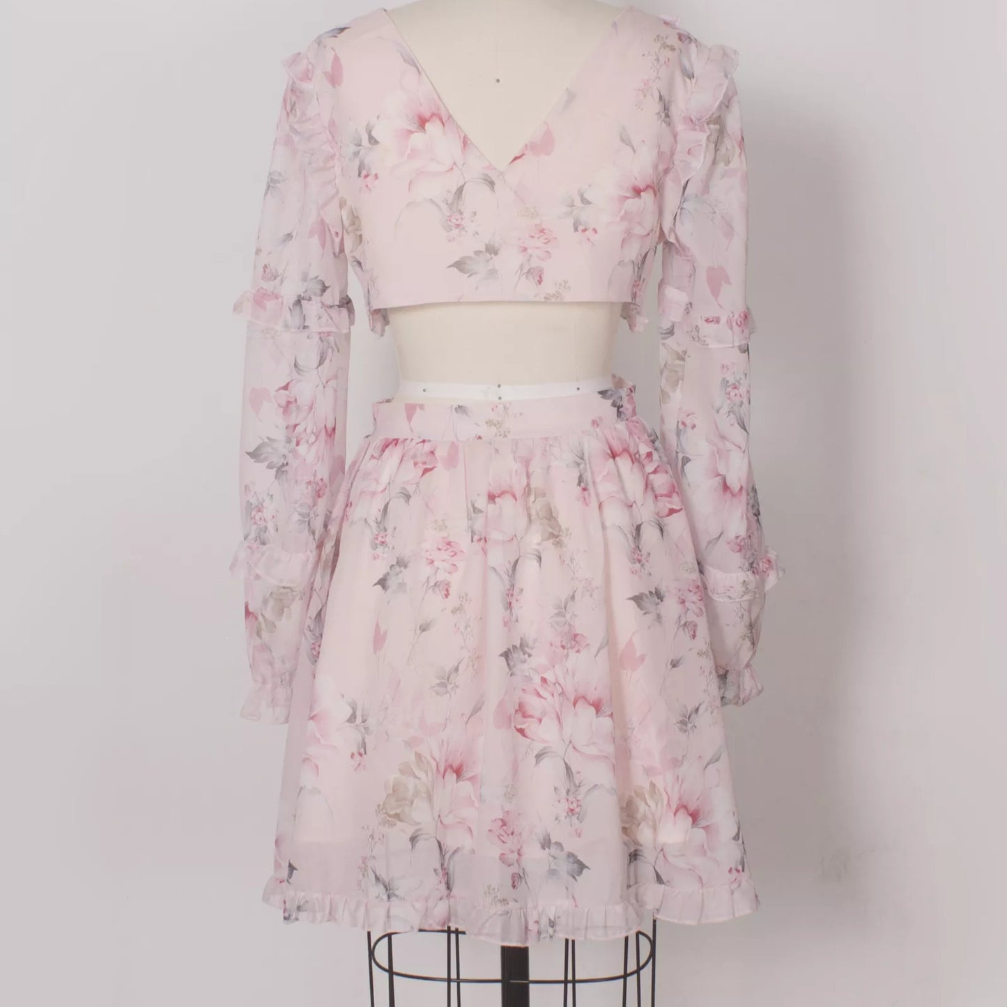 Mesh Ruffle Floral Dress OCS Trade Co., Ltd.