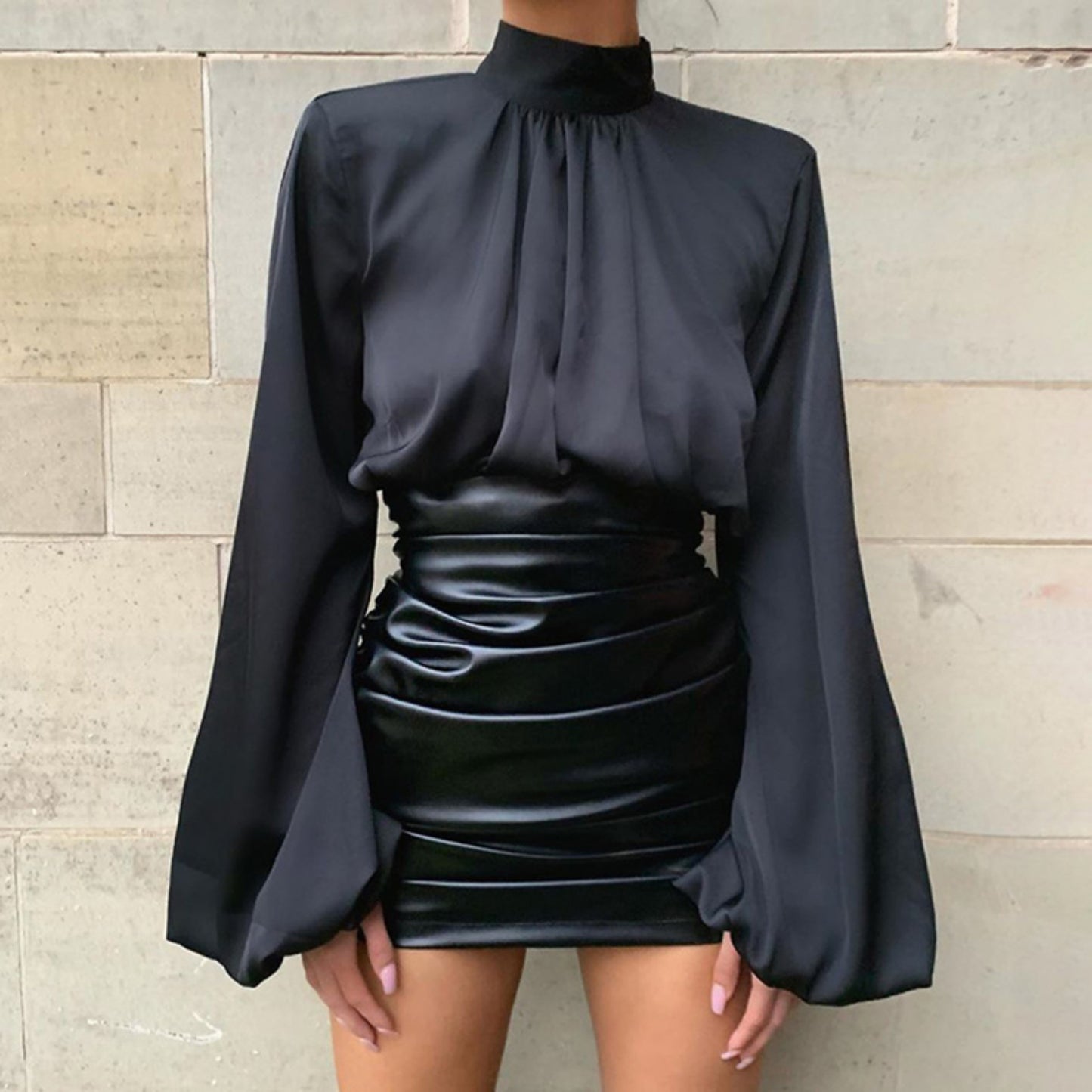 O-Neck Satin Top Zhilin Import & Export Co., Ltd.