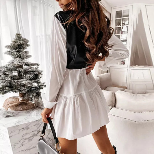 Patchwork Shirt Dress Zhilin Import & Export Co., Ltd.