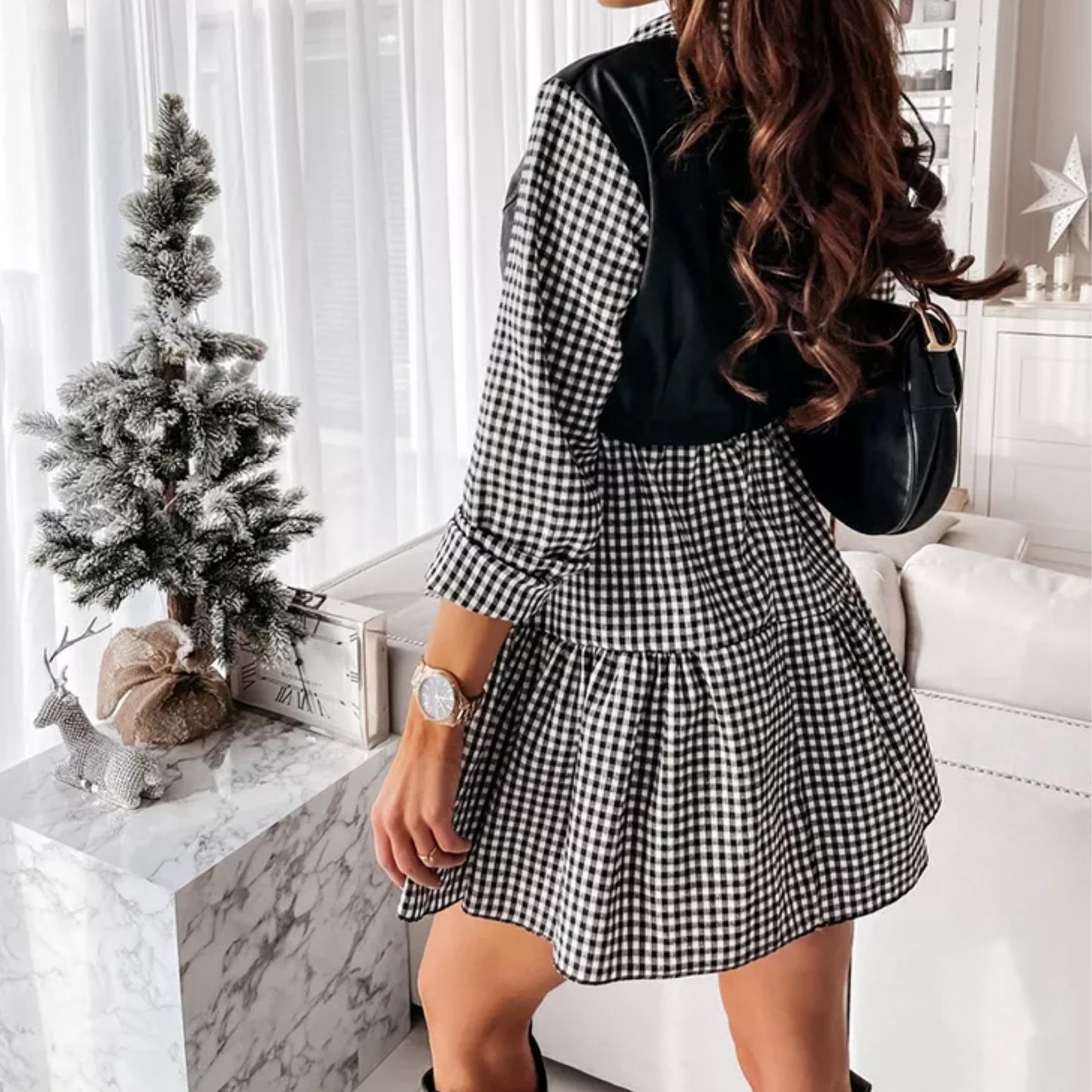 Patchwork Shirt Dress Zhilin Import & Export Co., Ltd.