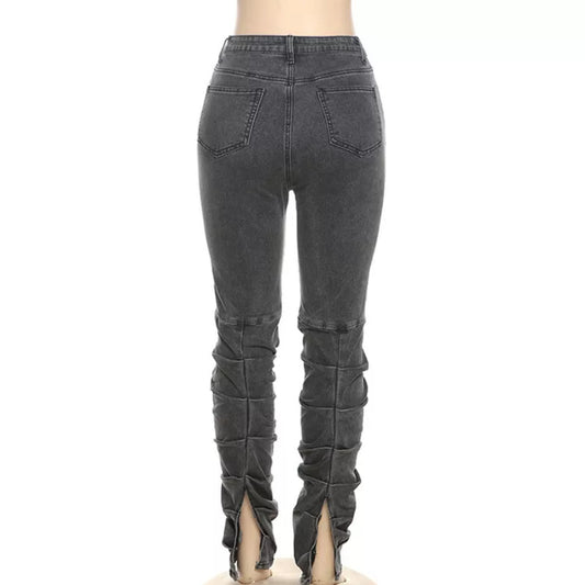 Pleated Denim Jeans Zhilin Import & Export Co., Ltd.