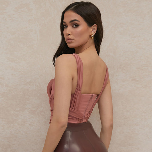 Satin Fishbone Top OCS Trade Co., Ltd.