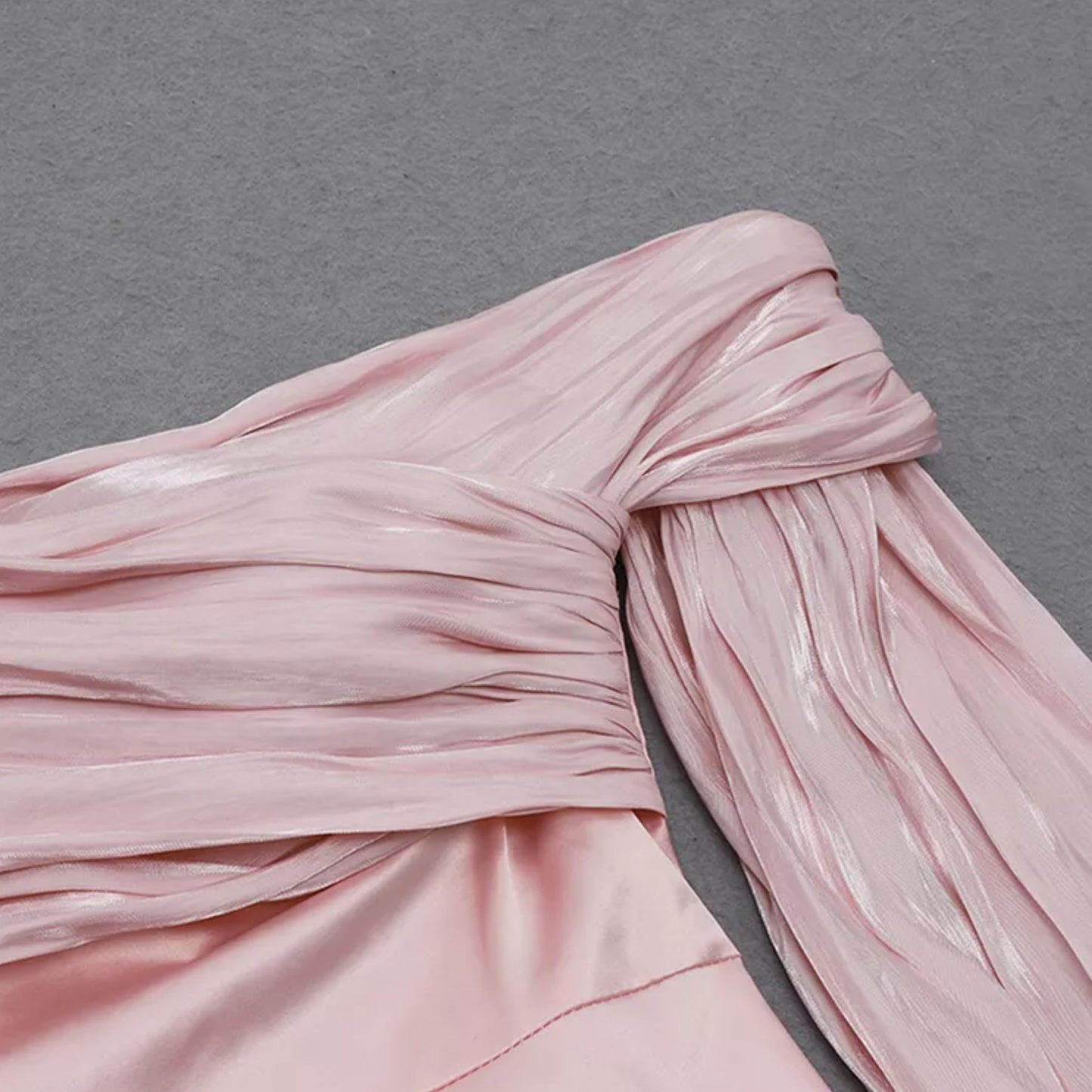 Satin Sheer Sleeve Dress Zhuofei Clothes Co., Ltd.