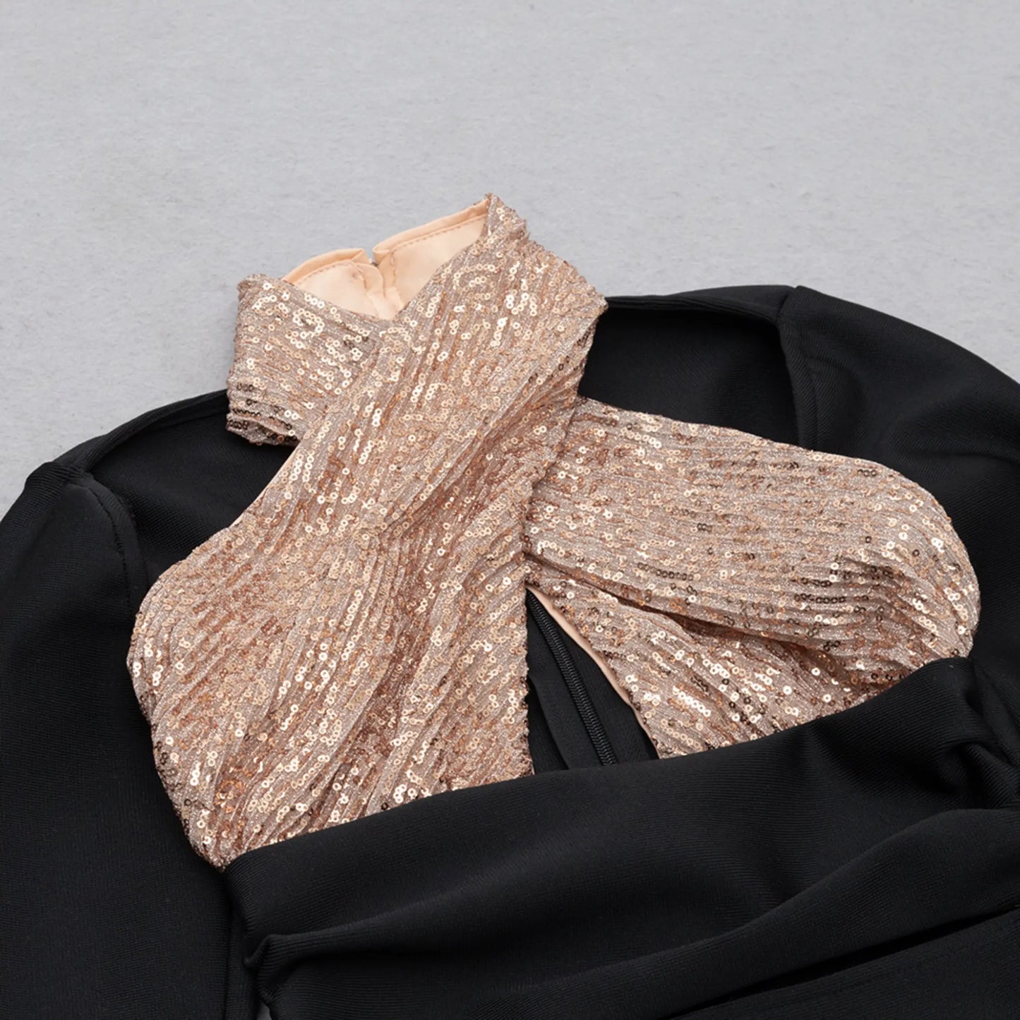 Sequin Crisscross Midi Dress OCS Trade Co., Ltd.