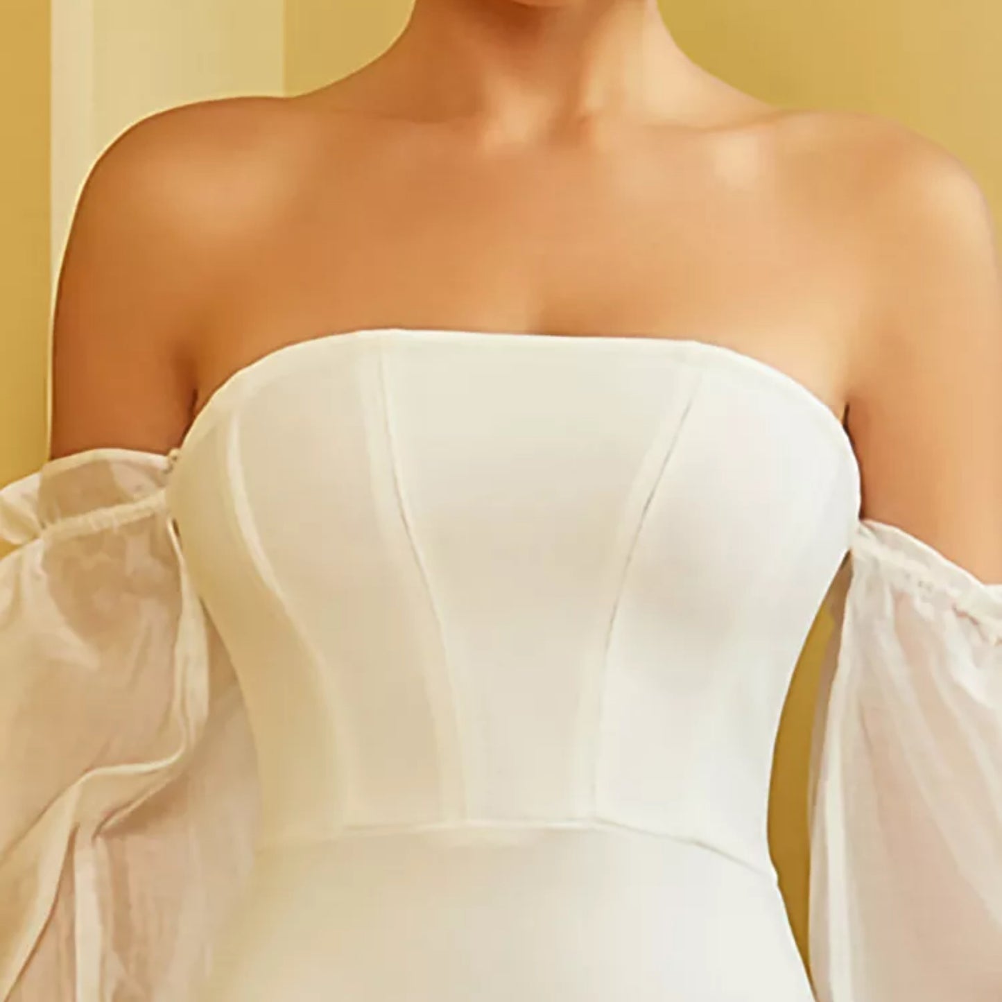 Tube Sheer Sleeve Dress Zhuofei Clothes Co., Ltd.
