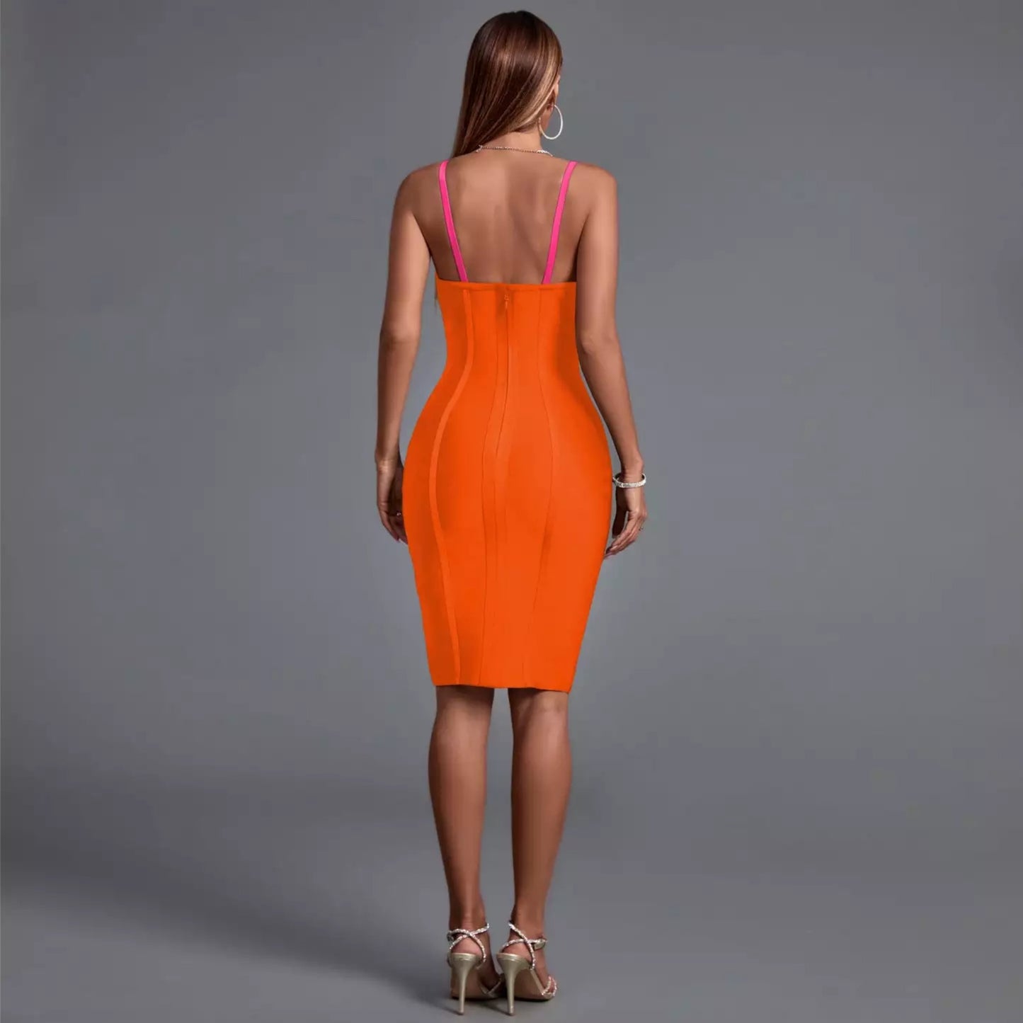 Color Block Bodycon Dress OCS Trade Co., Ltd.