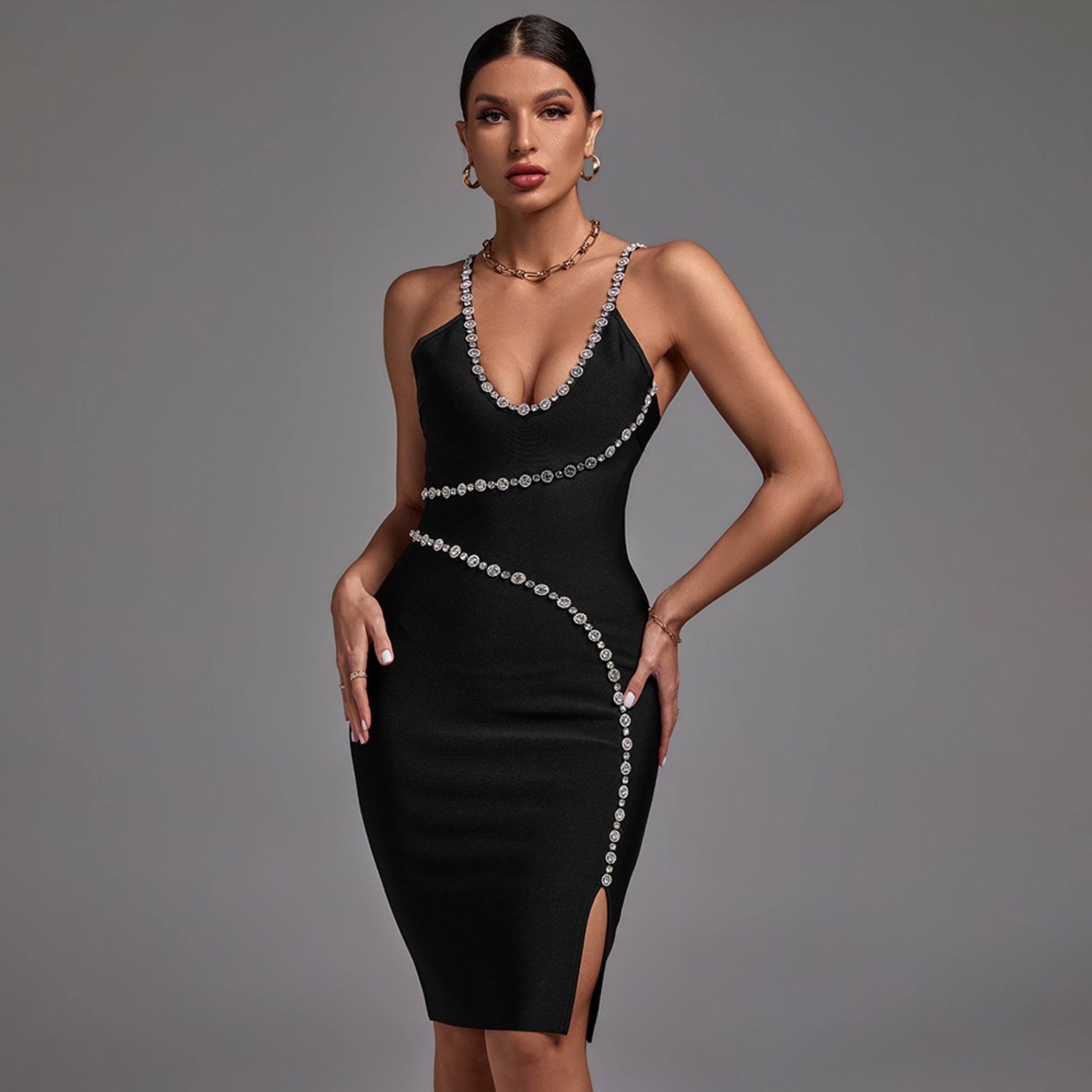 Diamond Bodycon Dress - Uniquely Branded Diamond Bodycon Dress - Uniquely Branded
