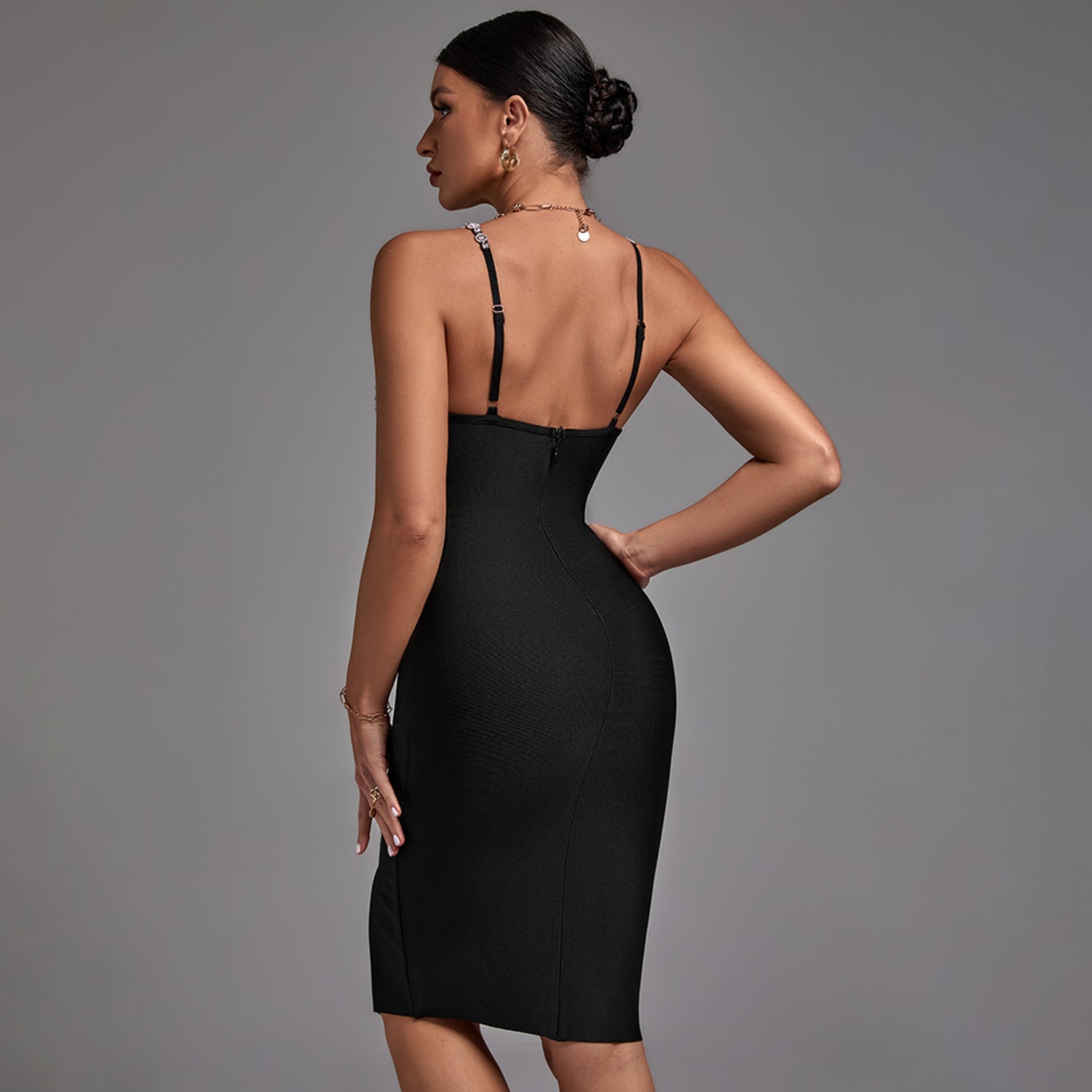 diamond bodycon dress Shiny Diamond Women's Bodycon Dress