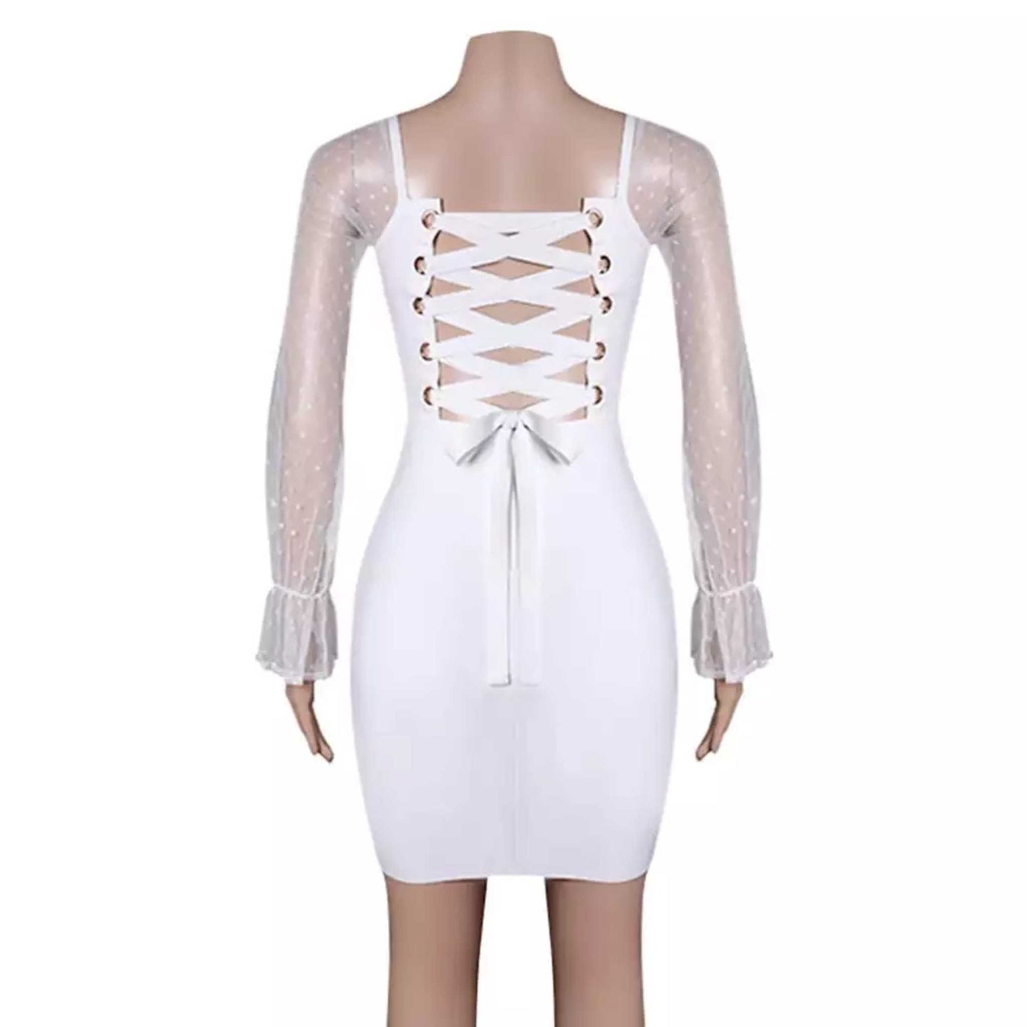 Polka Dot Sheer Midi Dress OCS Trade Co., Ltd.
