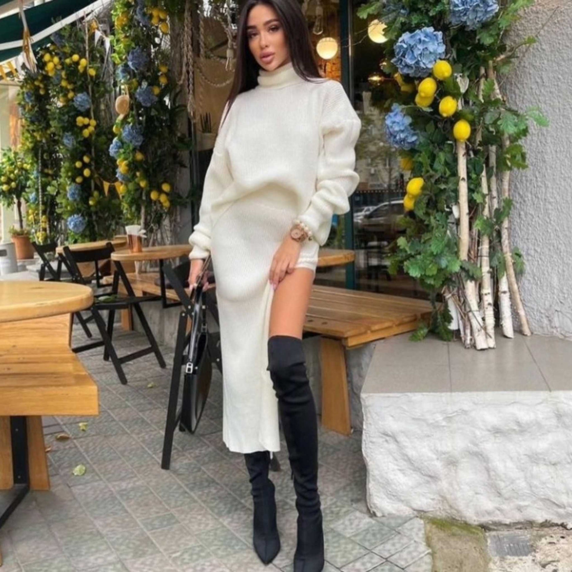 Two Piece Sweater Dress Two Piece Sweater Dress